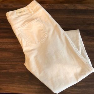 Sonoma Goods For Life Straight Leg Corduroy Pants Size 12 Color is Ivory